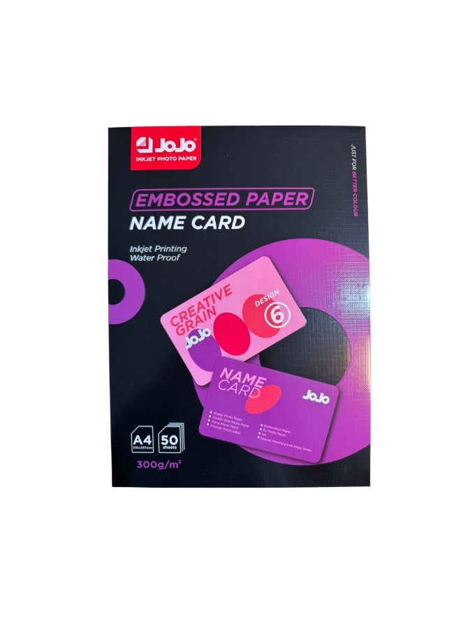 Jojo glossy paper No. 6, reinforced and durable, 300 gsm. Professional A4 size, high quality - Image 1